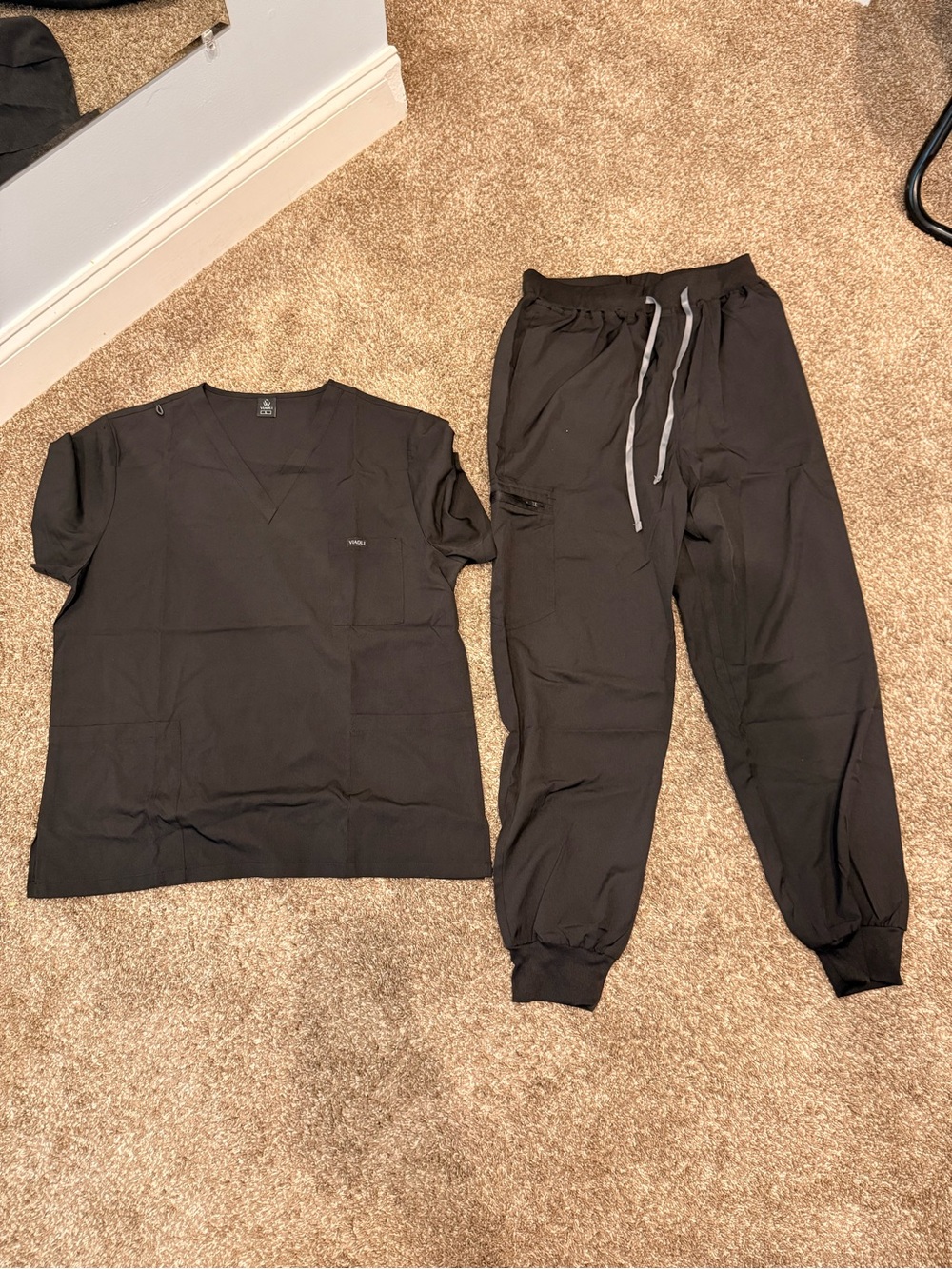 Black scrub Set - Viaoli